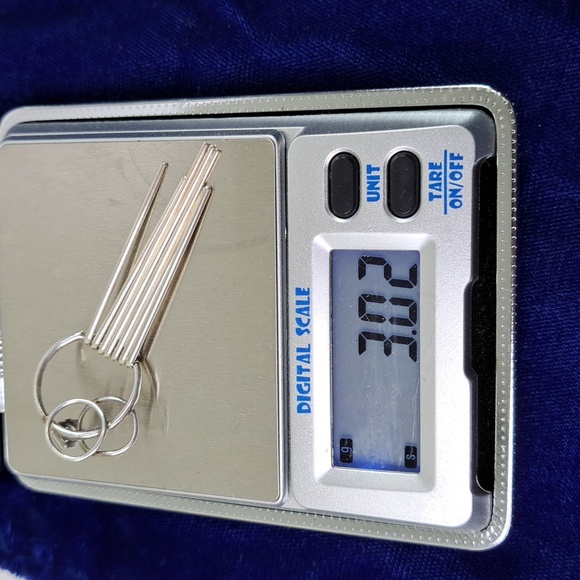 Sterling Silver Circles & Dangle Earrings Post Style - Picture 11 of 14